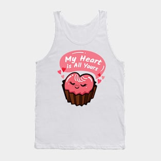 My heart is all yours | chocolate heart Tank Top